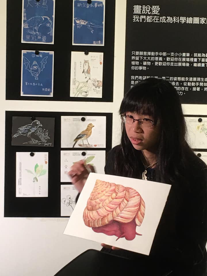 江勻楷為了學習科學繪圖,特別赴美國學習相關課程。(台博館提供)