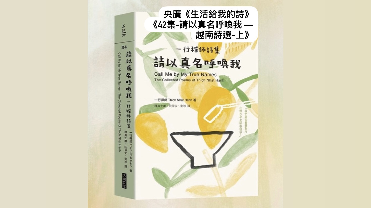 詩人．導演鴻鴻 談《請以真名呼喚我-越南詩選 上》