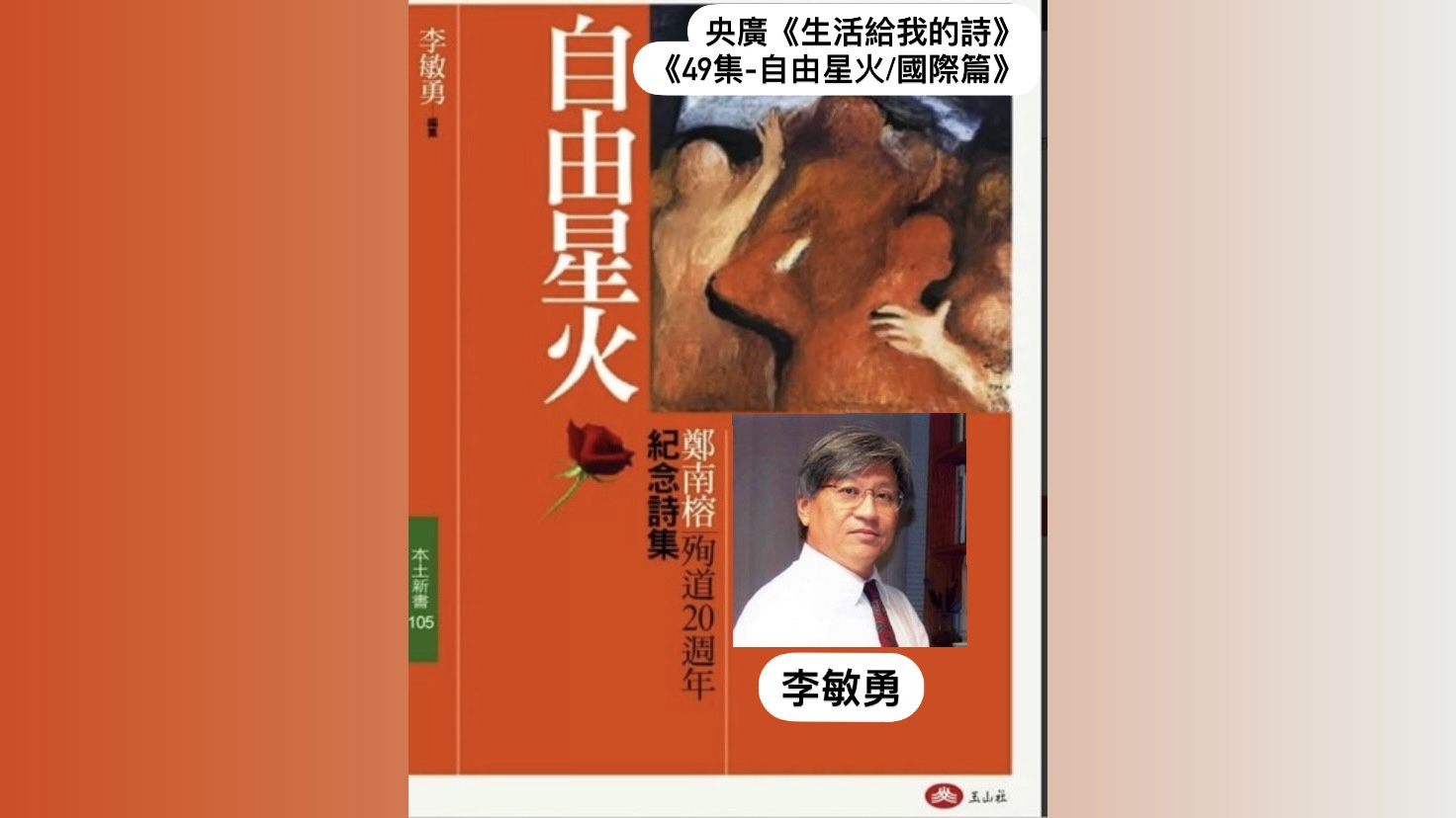 詩人/導演鴻鴻  談自由星火─國際篇