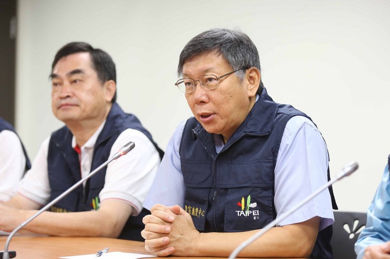 柯文哲：將尼莎颱風當世大運測試賽