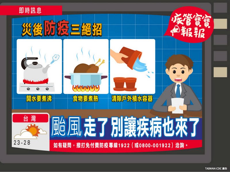防登革熱 疾管署：風災後速清孳生源