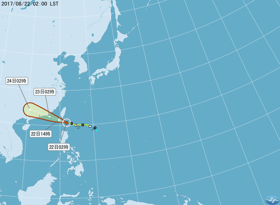 天鴿颱風加速  本島陸警最快中午解除