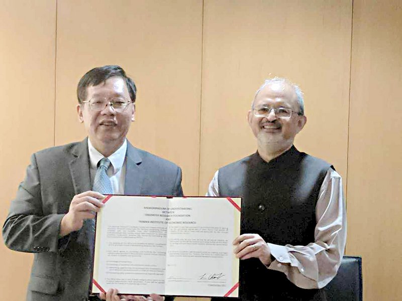 台經院與印度最大私人智庫簽MOU
