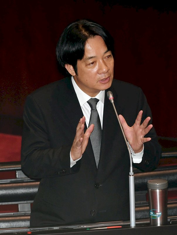 藍委追問疆域問題 賴揆：只會呈現社會分歧
