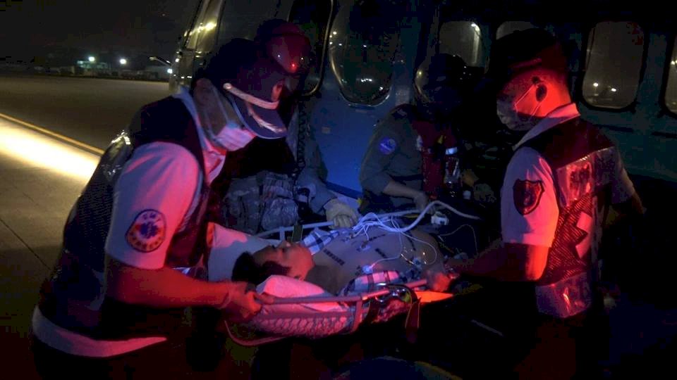 空軍援救緬甸籍船員 展現慈航精神