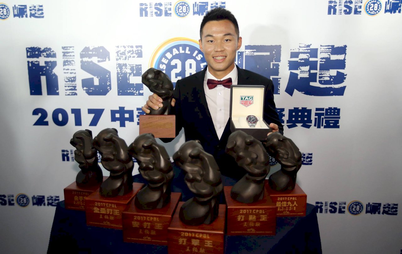 王柏融 連莊中職年度MVP