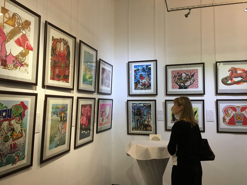 台灣年節版畫 俄新西伯利亞美術館展出