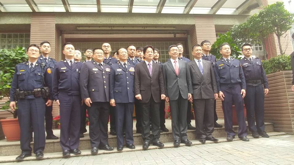 大年初一走春 賴清德慰勉值勤員警