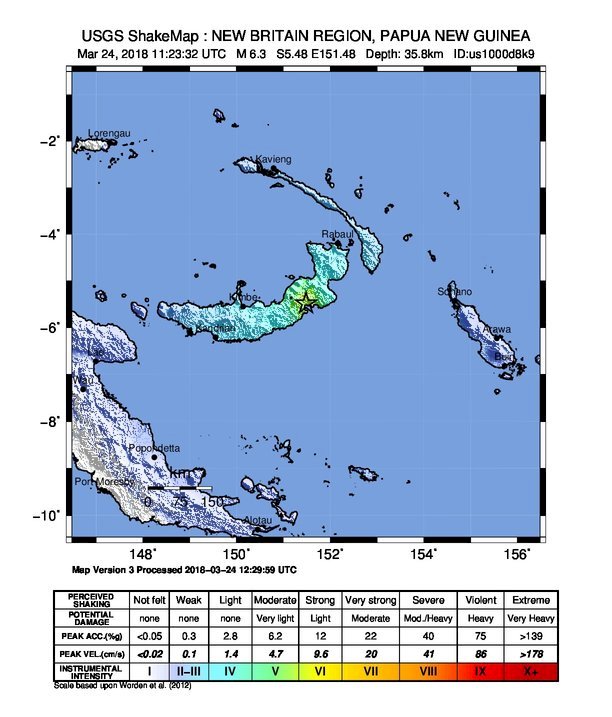 巴紐6.8地震 無毀滅性海嘯威脅