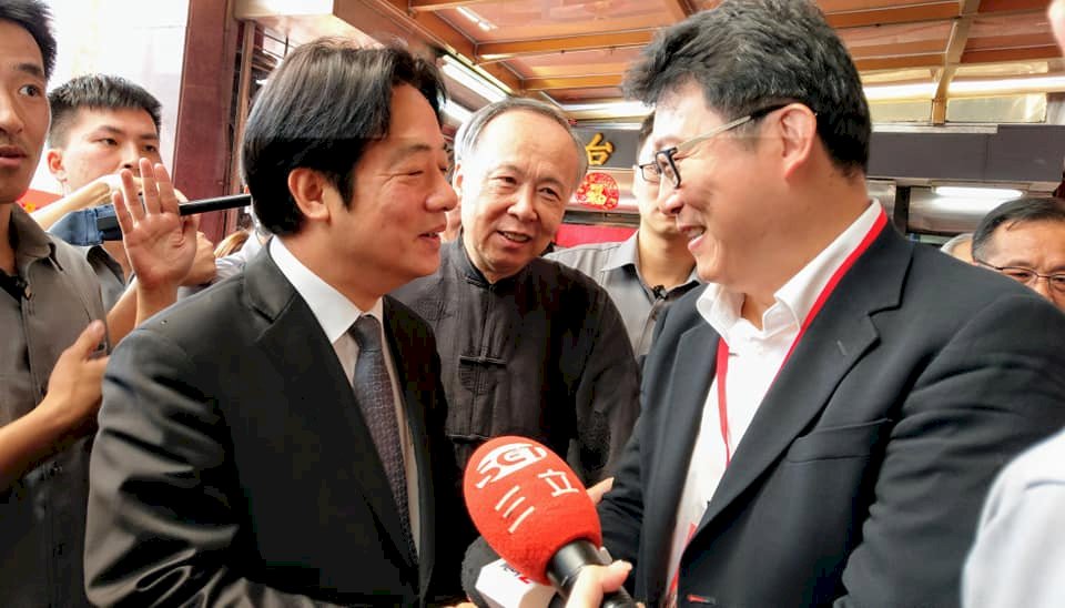 賴揆祝「心想事成」 姚文智：有信心勝選