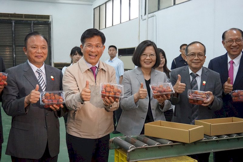 台中荔枝外銷日本 總統：農業創新成果
