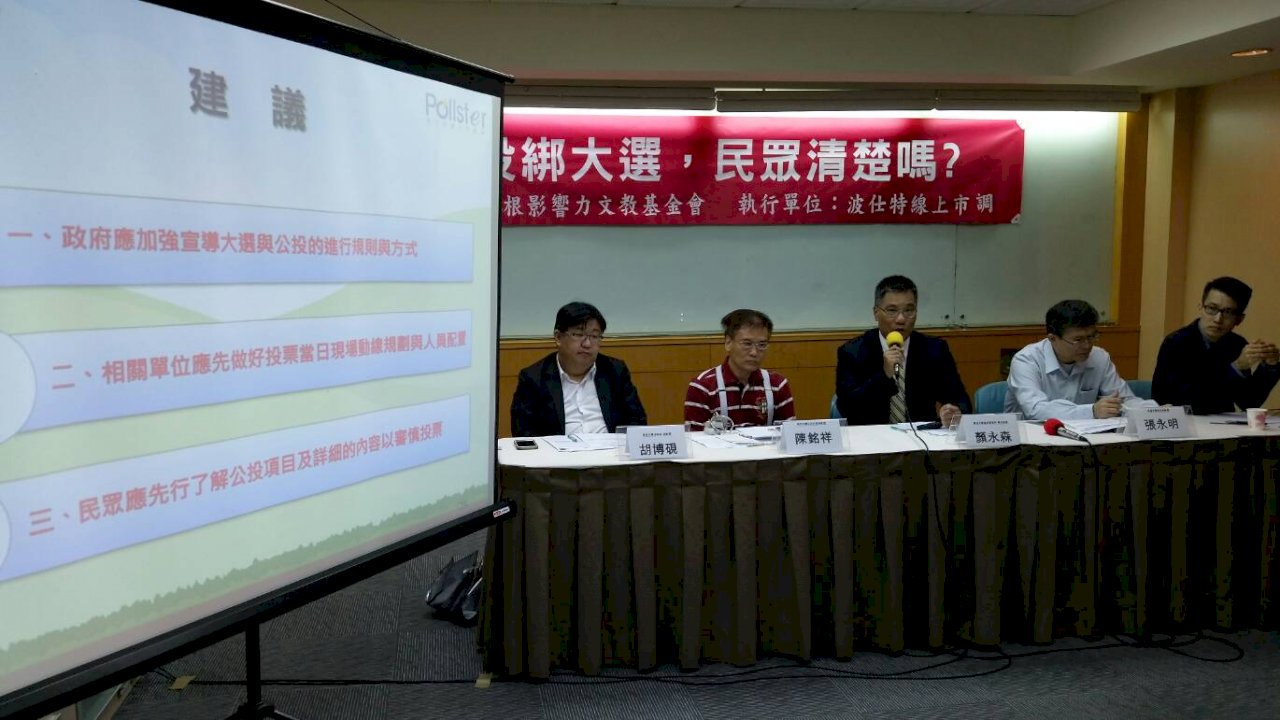 大選民調 逾6成願領公投票 學者憂投票動線