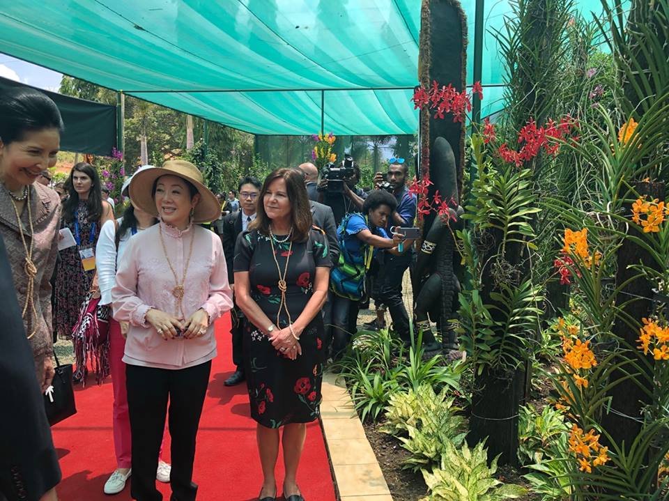 夫人外交 張淑芬與美副總統彭斯夫人互動熱