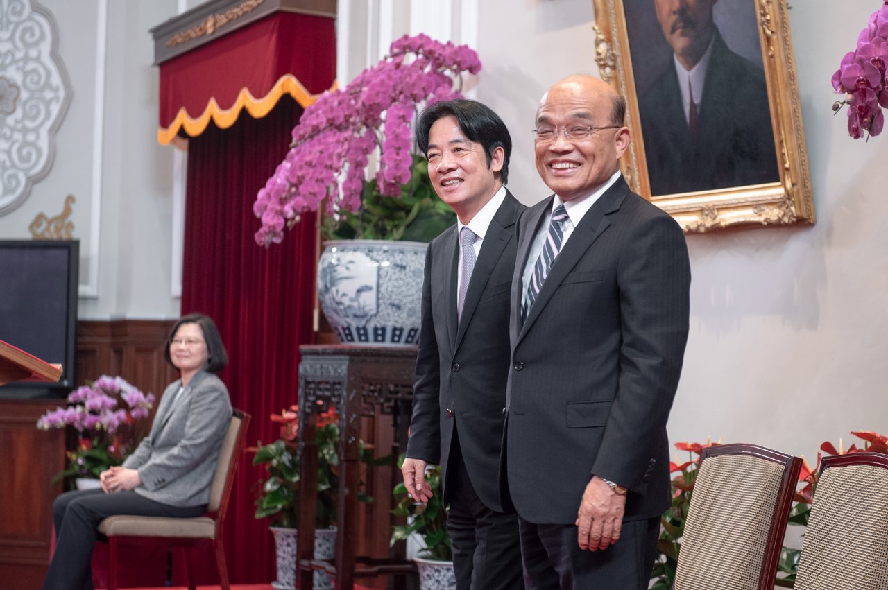 賴下蘇上 蔡總統宣布蘇貞昌接任閣揆