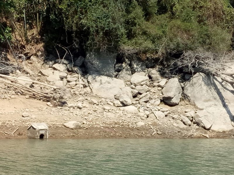 石門水庫枯水土地公現蹤 水利署：春節供水無虞