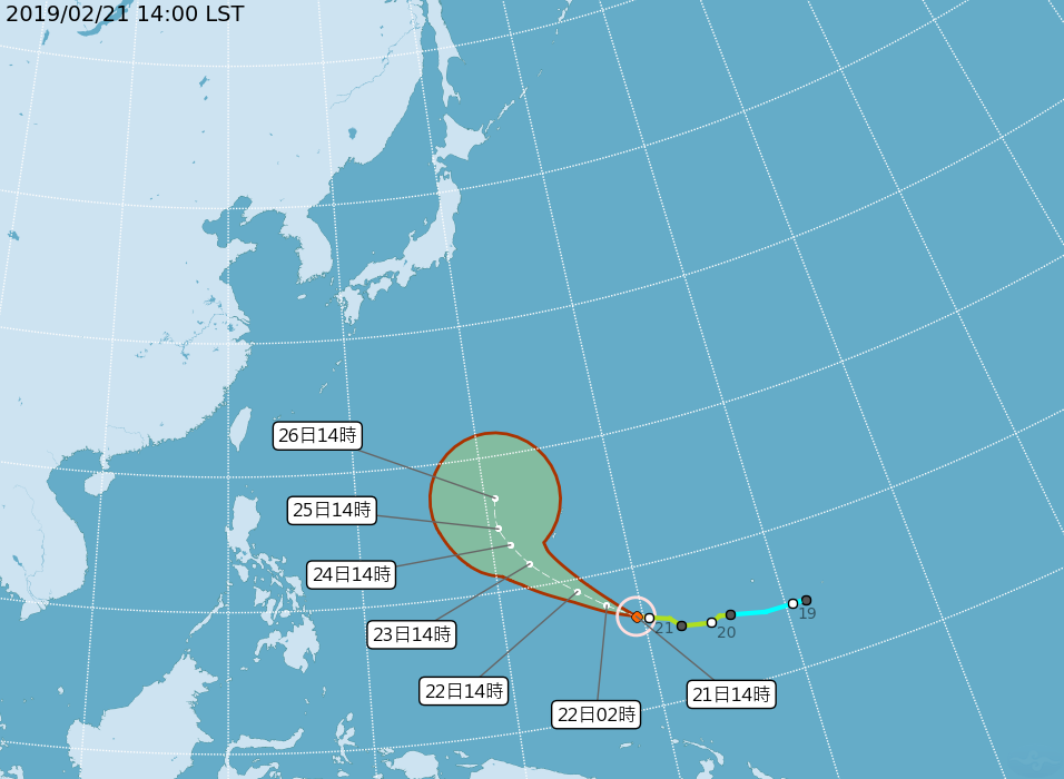 颱風蝴蝶變強颱 氣象局：最強2月颱