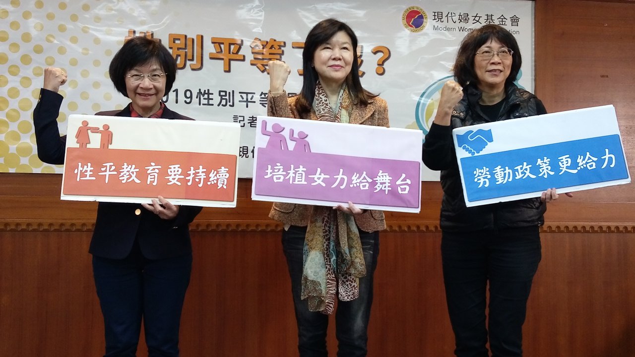 國人性平觀念有矛盾 4成滿意政府性平政策