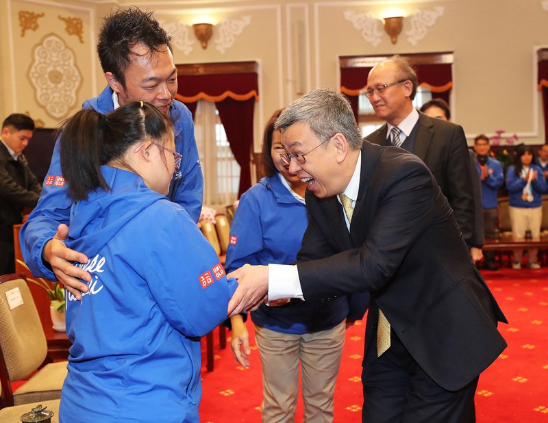 接見夏季特奧會代表團  副總統：你們是台灣光榮
