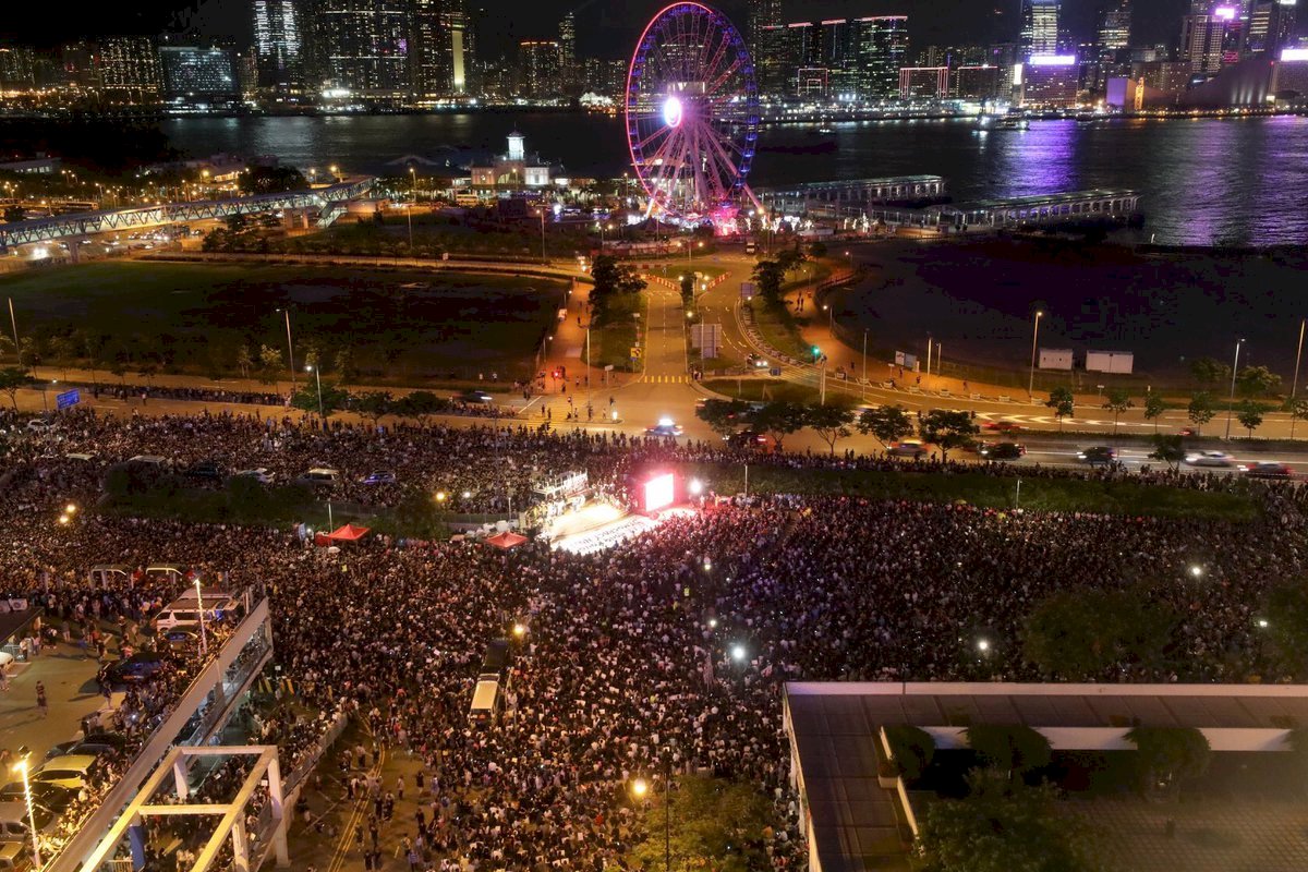 香港民陣中環集會 籲G20峰會關注反送中行動