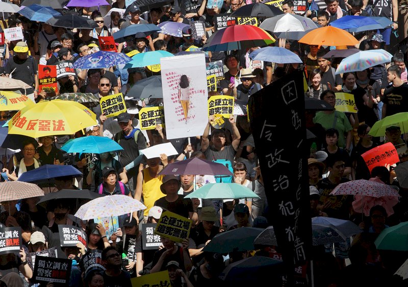 港反送中 法媒：對蔡總統有利