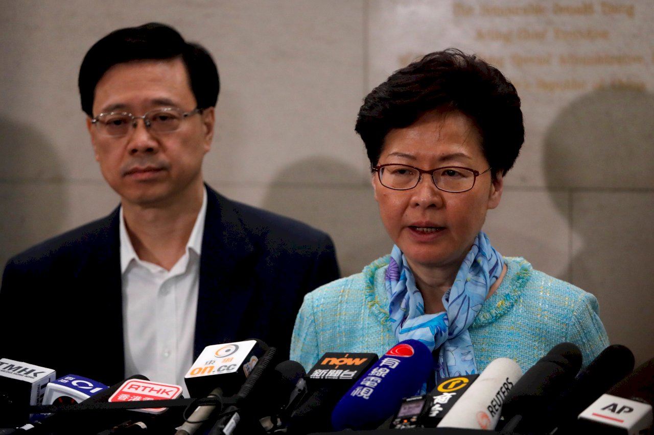 香港太陽花 林鄭月娥：對暴力行為追究到底