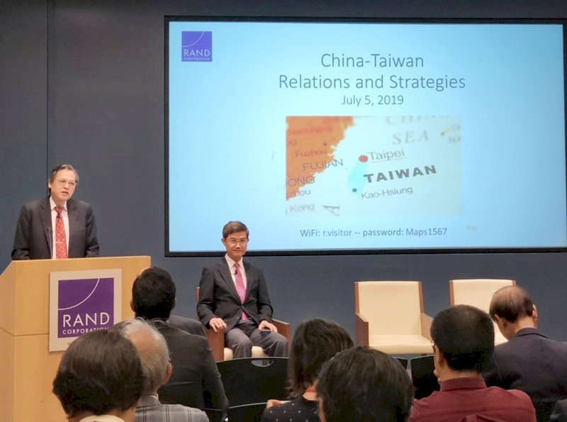 陳明通在美演說 籲共同固守台灣防線