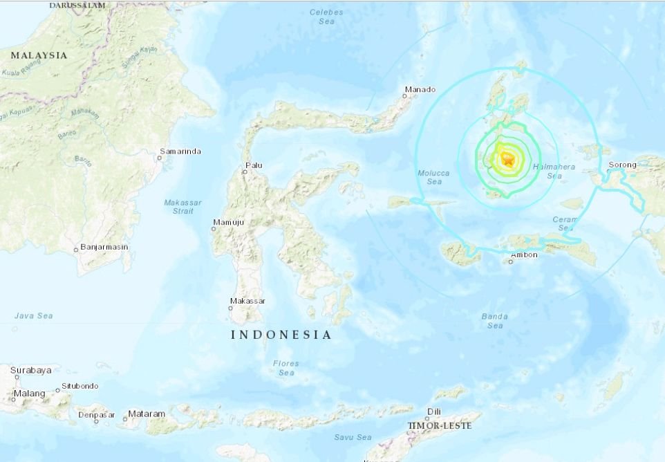 印尼東部強震 規模7.3