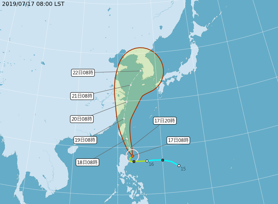 丹娜絲颱風撲台 經部防災整備中午前到位