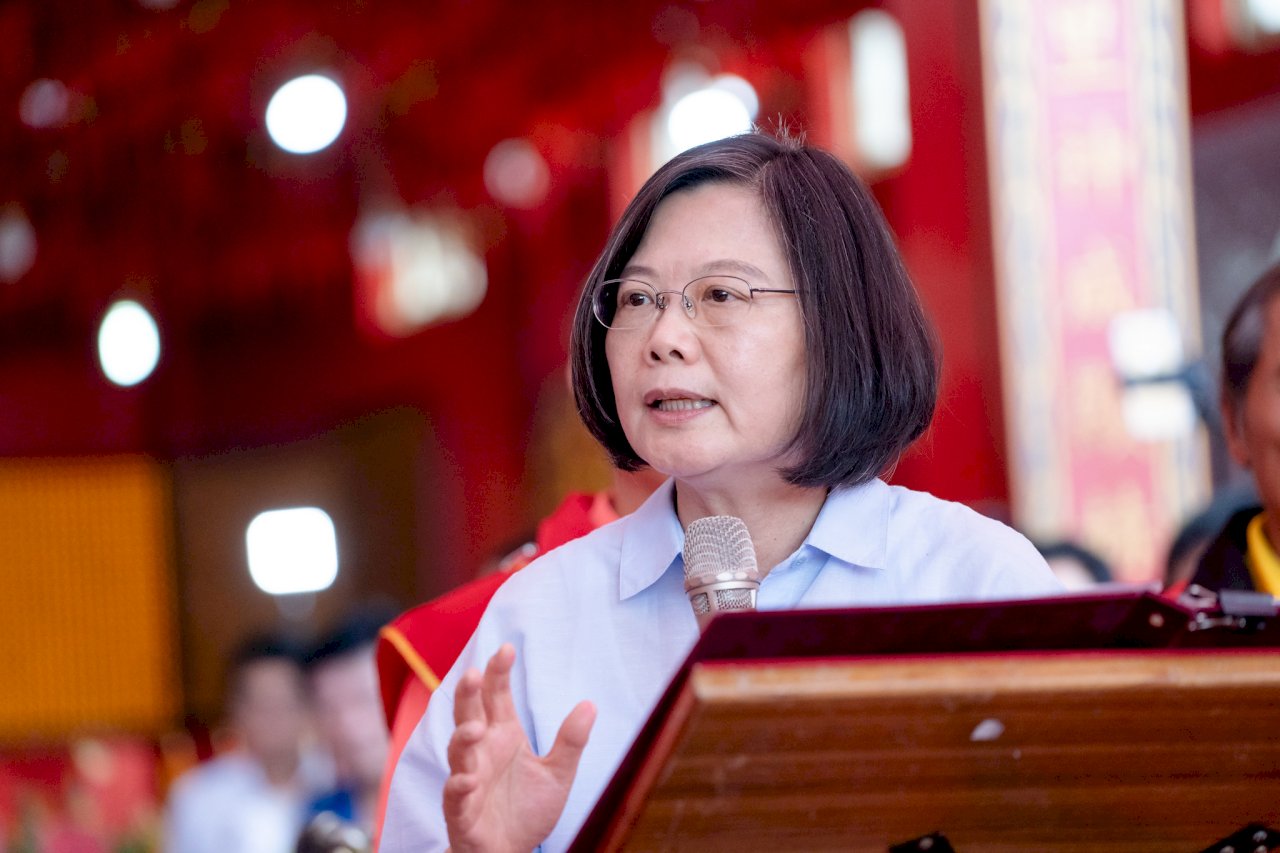 以香港為例 蔡總統：沒主權就沒民主自由