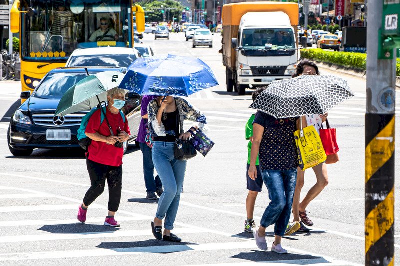 午後雷雨明顯 桃園以北當心36度以上高溫