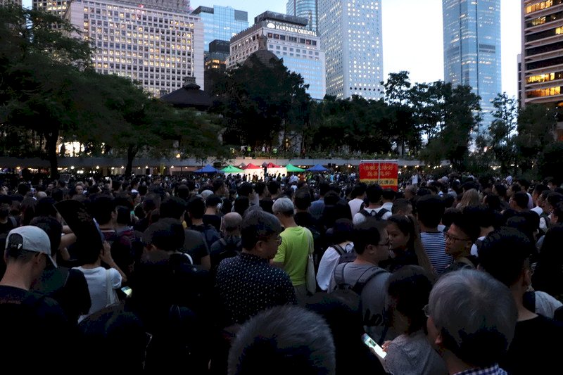 香港公務員集會反修例 上萬人參加