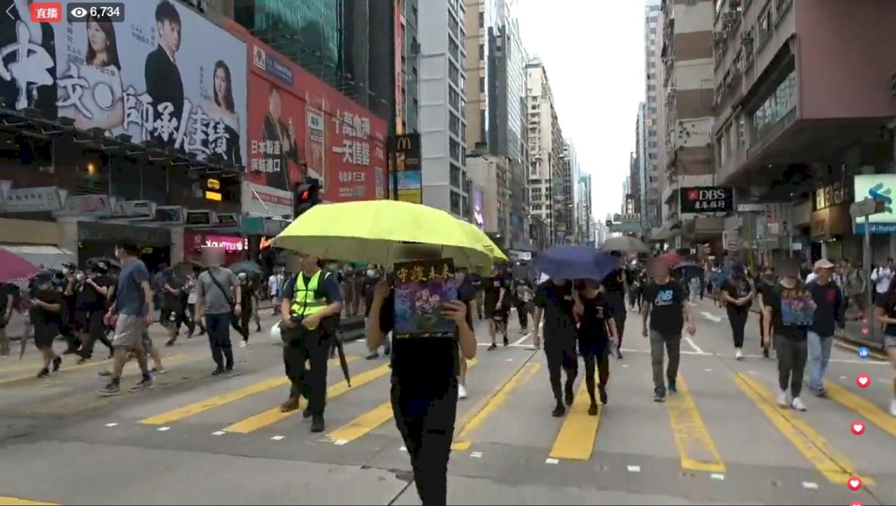 香港旺角遊行活動 3千警力戒備