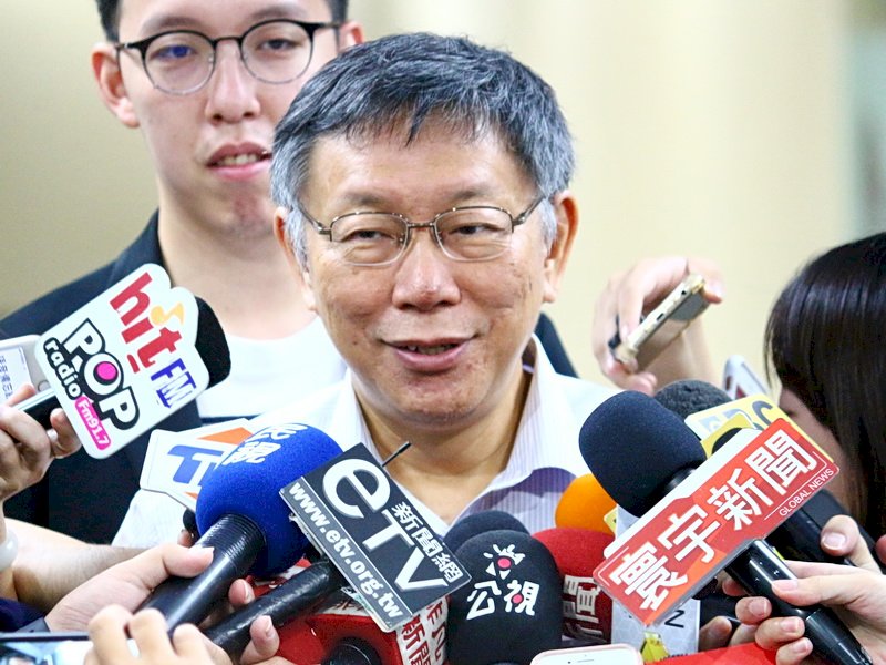 柯文哲：重要政治人物彼此交換意見蠻正常