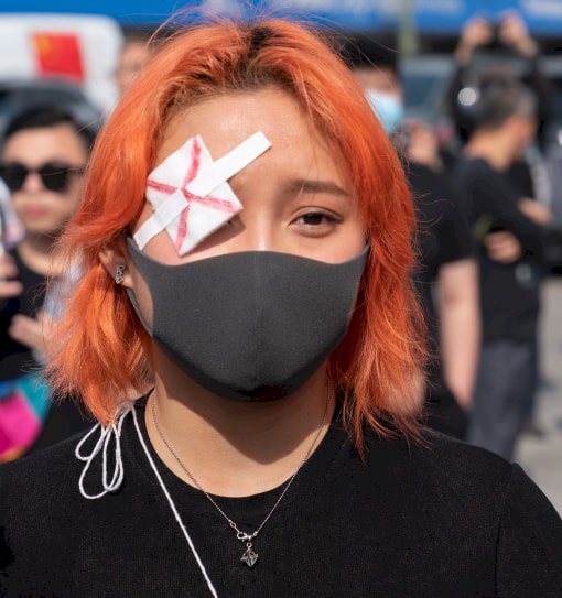 溫哥華聲援香港反送中 挺中勢力現場對峙