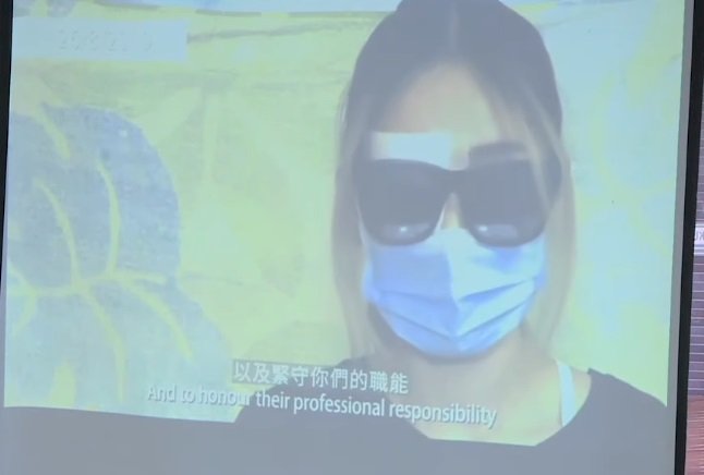 爆眼港女傷後首度開腔 呼籲港警停止暴力