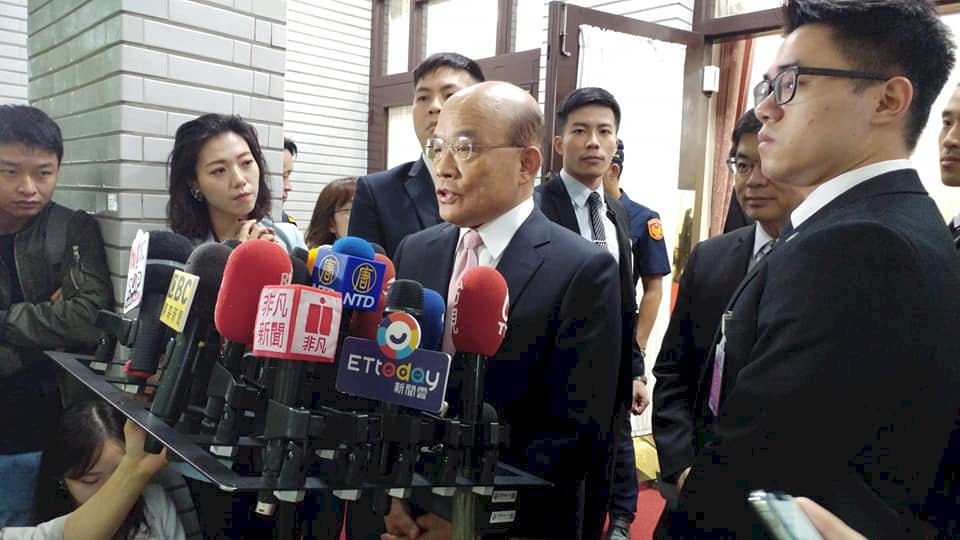 中央協助高雄維護治安遭疑「卡韓」蘇揆：警政全國一體