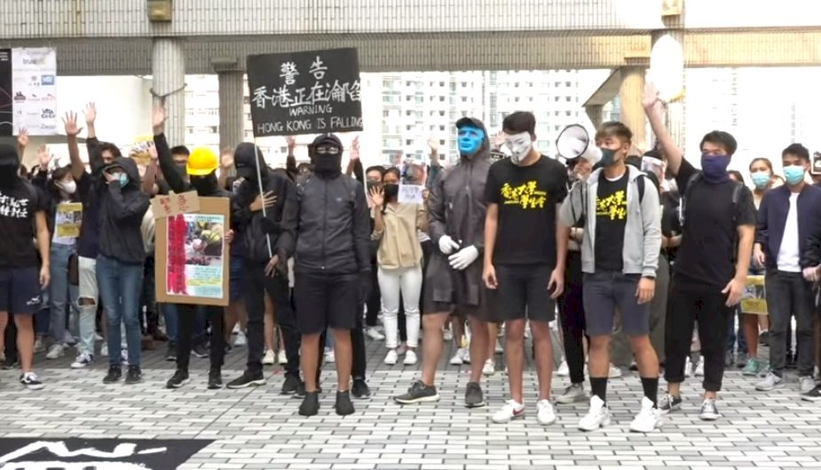 港大學生遊行 聲援反送中活動受傷學生