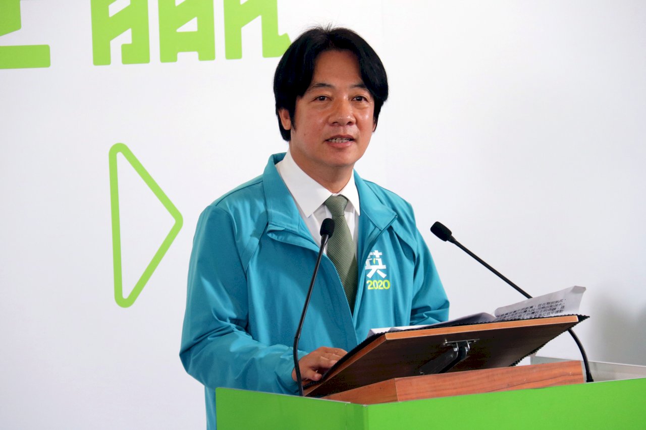出任副手 賴清德：在最黑暗時刻團結守護台灣