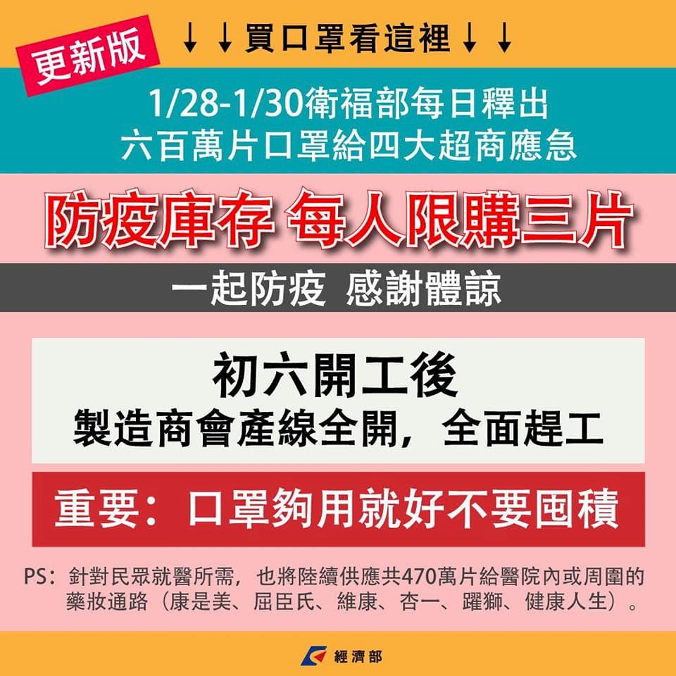 誰最需要戴口罩？請看副總統陳建仁的武漢肺炎整理包