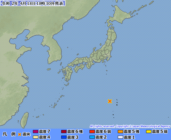 日本小笠原群島規模6.9地震 無海嘯危險