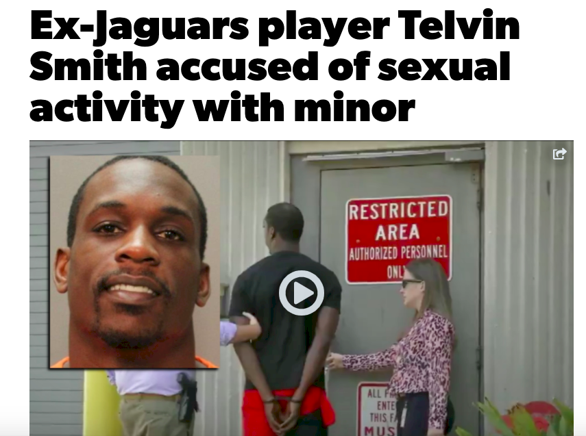 NFL明星球員 與未成年者發生關係遭逮