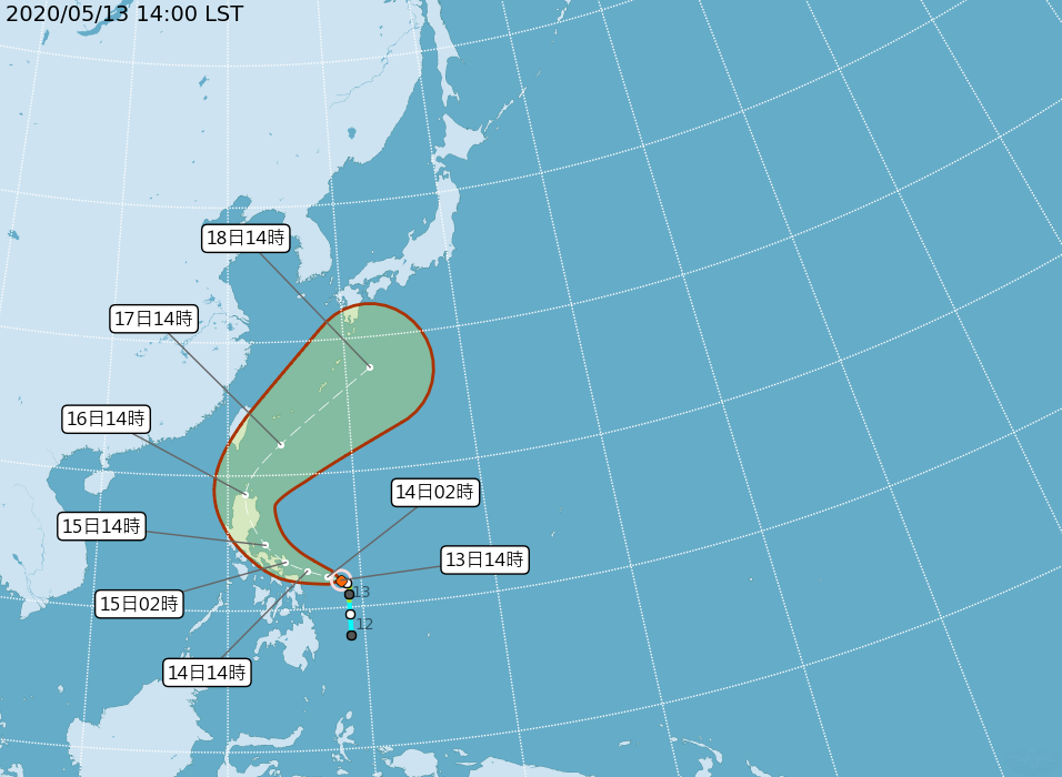 輕颱黃蜂增強撲台機率低 外圍環流帶來短暫雨