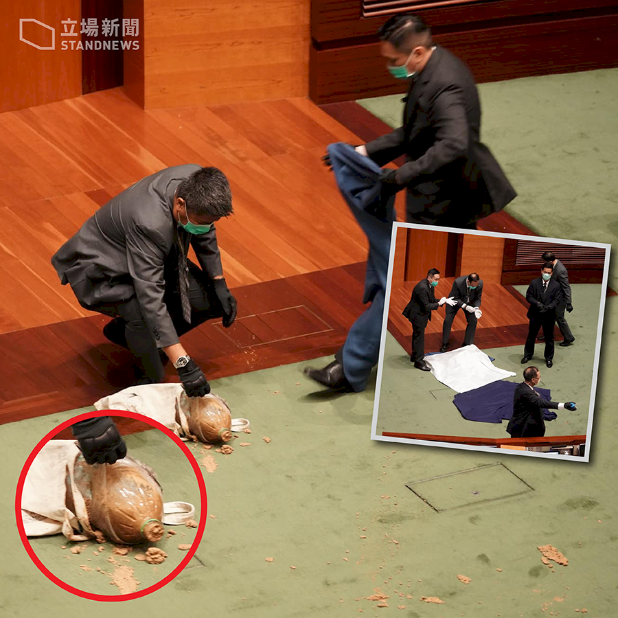 港立法會審議國歌法 泛民議員群起阻撓