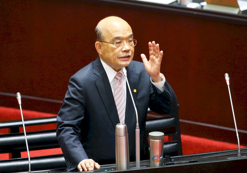 中國武嚇日益頻繁 蘇揆：台灣備戰而不求戰