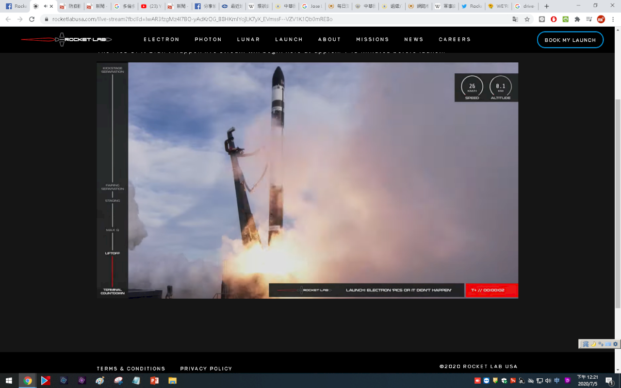 紐西蘭商業火箭搭載7衛星 發射升空後失聯