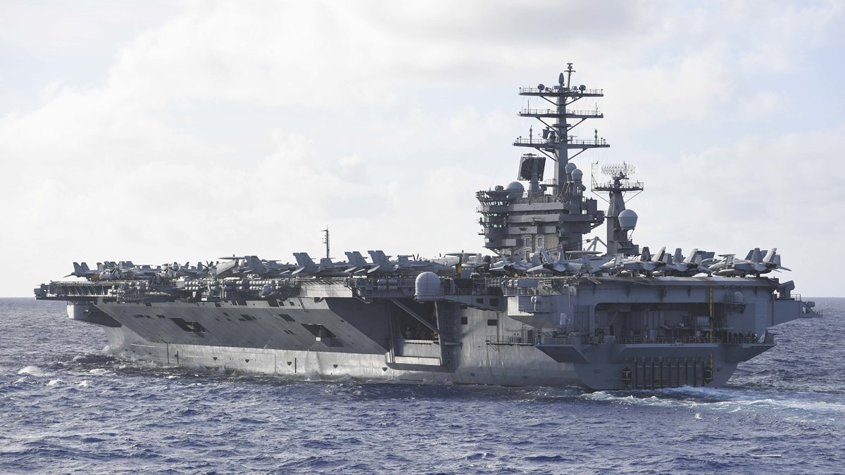 美國航艦雷根號將訪韓國 2018年以來首見