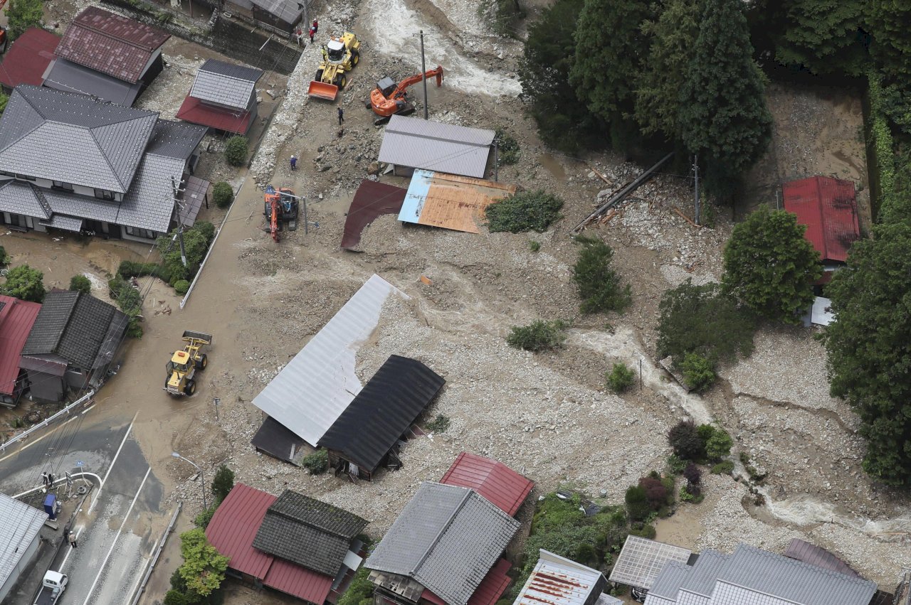 日本九州豪雨56死 岐阜長野破紀錄大雨河川氾濫