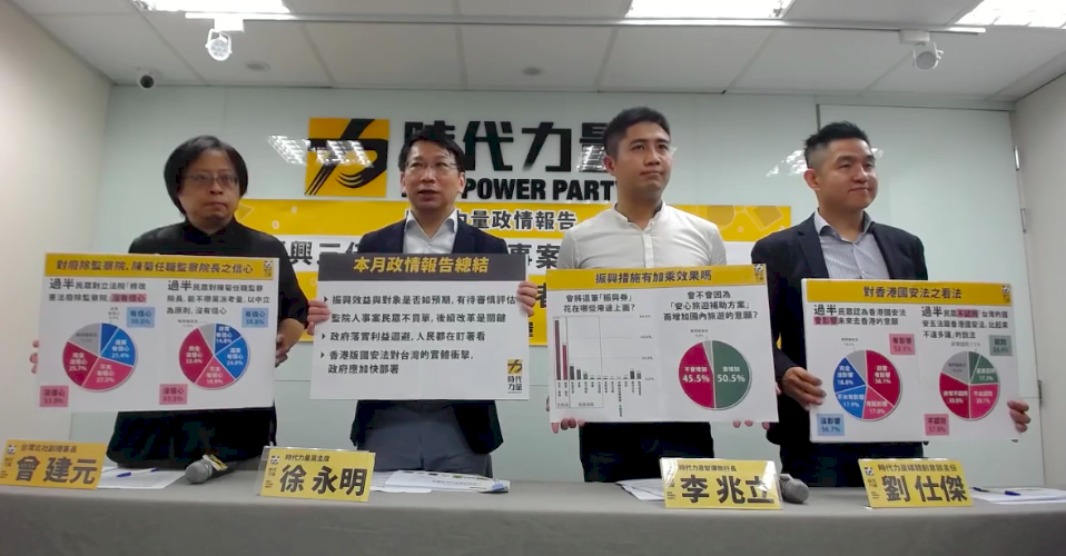 三倍券領取過程方便 時力民調：逾7成民眾認同
