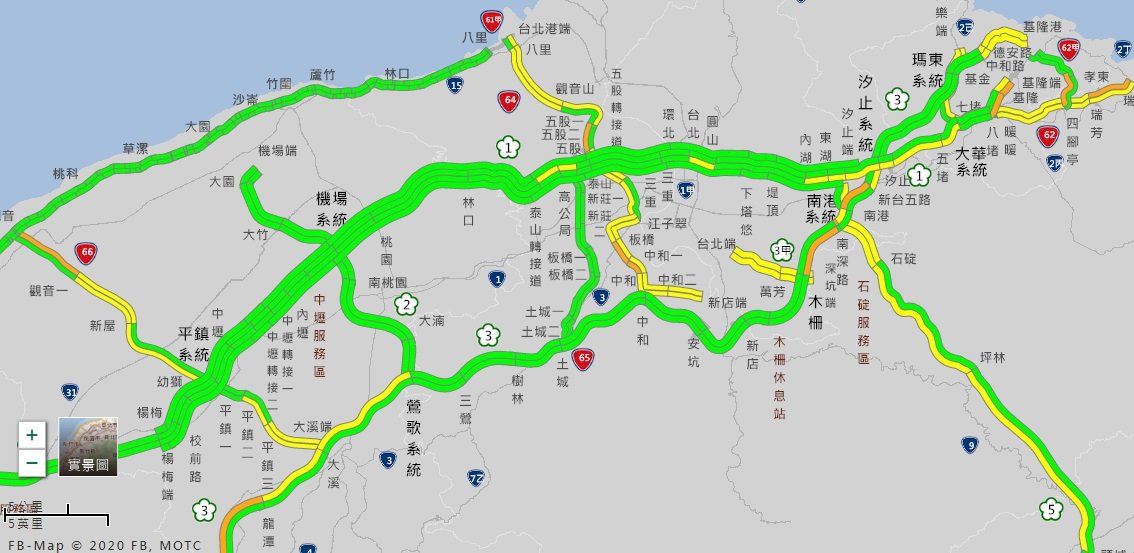 國慶連假首日 國五南向清晨塞車上午近8時紓解
