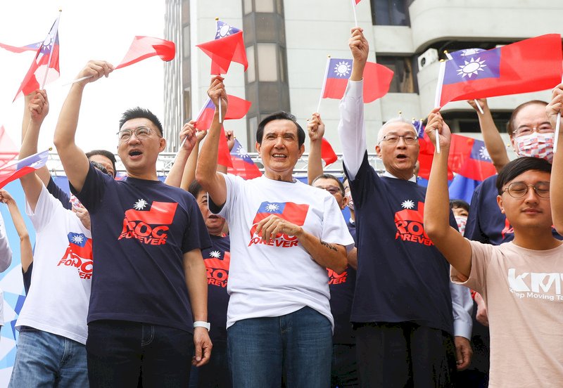 國民黨辦升旗 江啟臣籲民進黨思考對中華民國認同